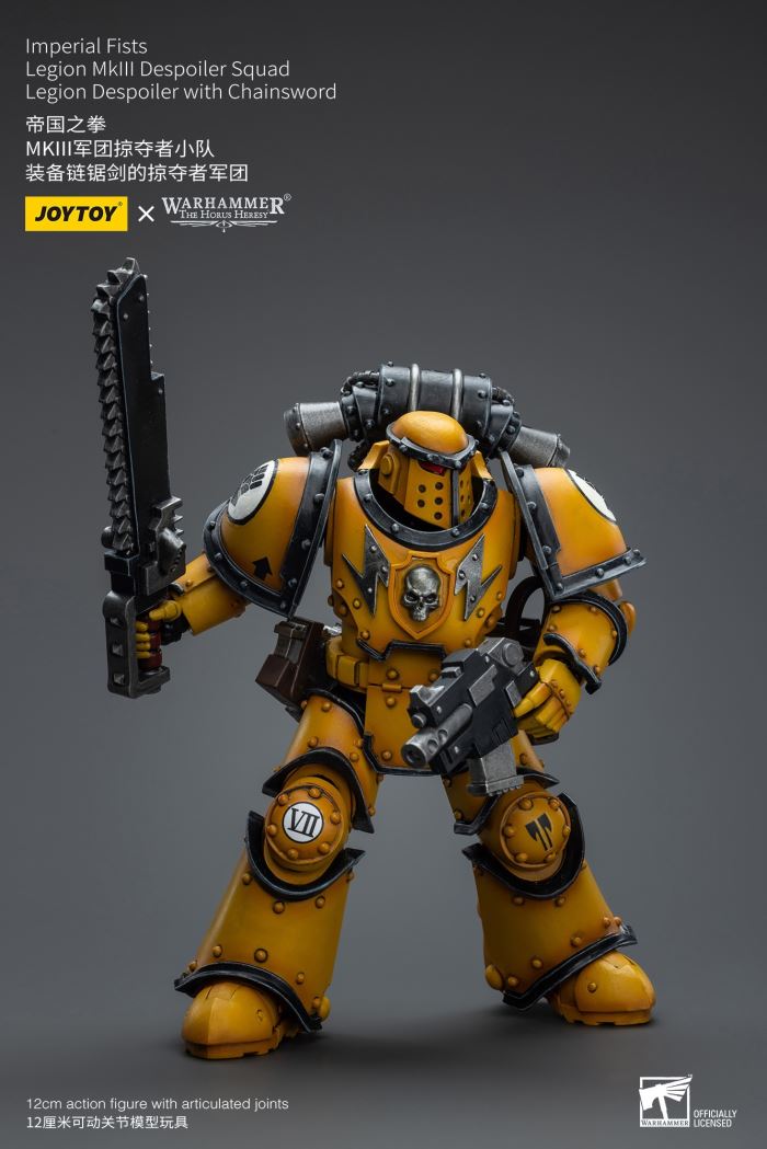 Imperial Fists-Legion Chaplain Archon/MkIII Legion Tactical Squad/MkIII Legion Predator Squad 1/18
