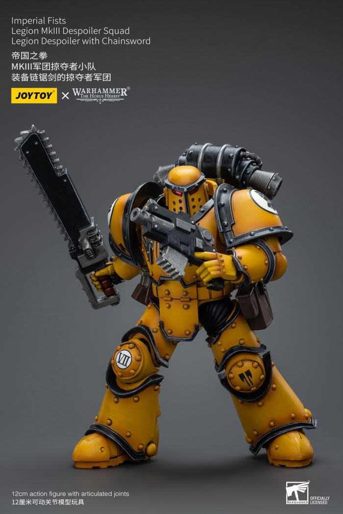 Imperial Fists-Legion Chaplain Archon/MkIII Legion Tactical Squad/MkIII Legion Predator Squad 1/18