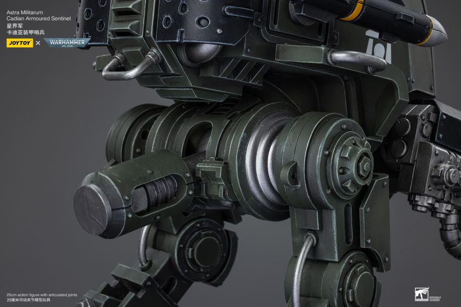 Emperor's Custodes Blade Warrior/Adeptus Mechanicus Castellan Robot/Cartier Sentinel Mecha-Pilot 1/18