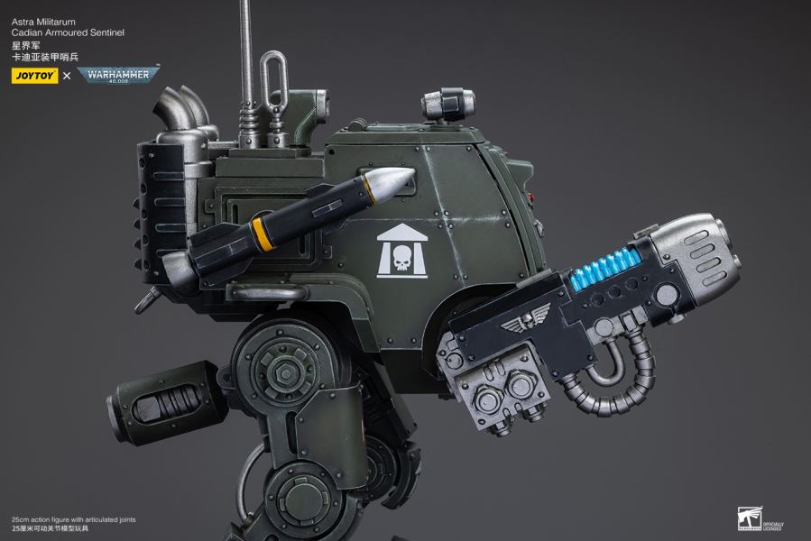 Emperor's Custodes Blade Warrior/Adeptus Mechanicus Castellan Robot/Cartier Sentinel Mecha-Pilot 1/18