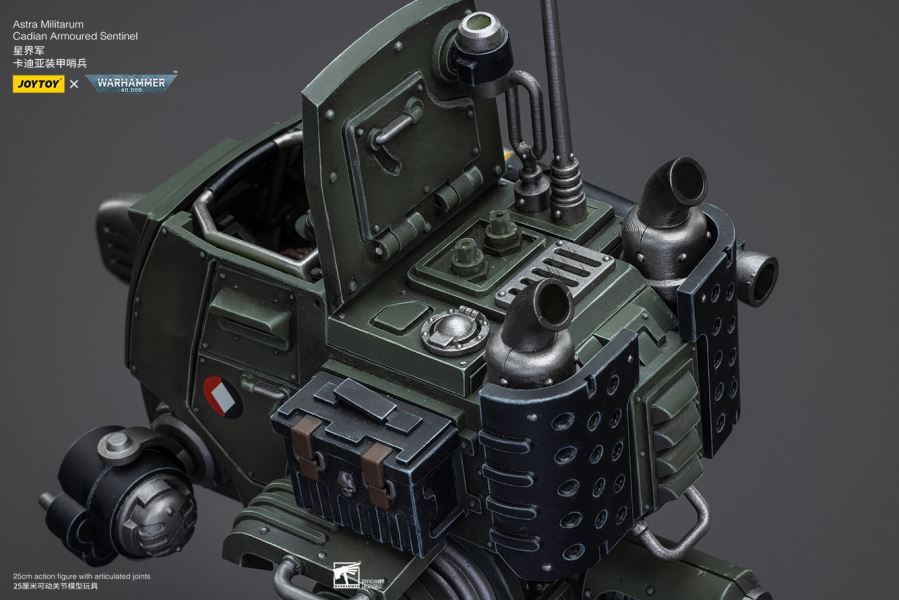 Emperor's Custodes Blade Warrior/Adeptus Mechanicus Castellan Robot/Cartier Sentinel Mecha-Pilot 1/18