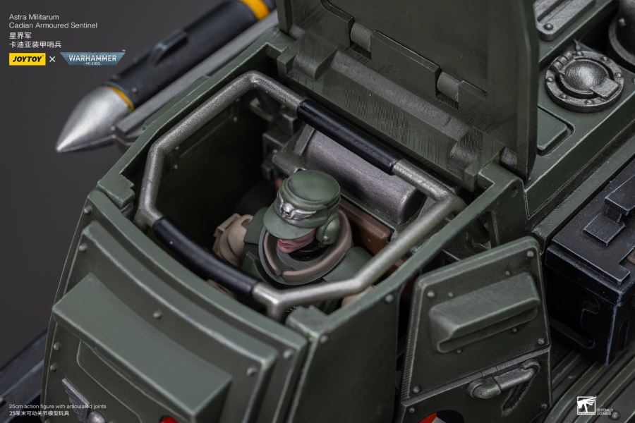 Emperor's Custodes Blade Warrior/Adeptus Mechanicus Castellan Robot/Cartier Sentinel Mecha-Pilot 1/18