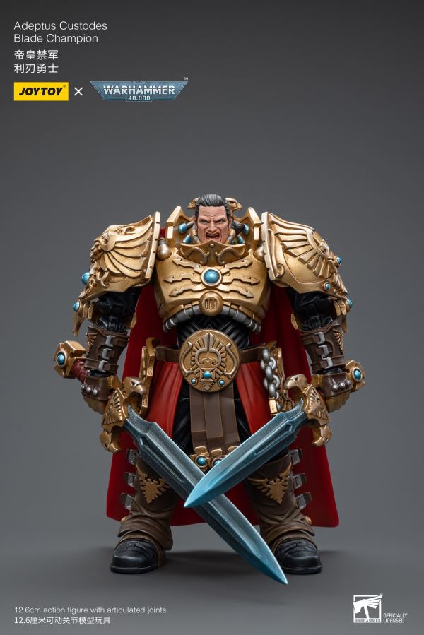 Emperor's Custodes Blade Warrior/Adeptus Mechanicus Castellan Robot/Cartier Sentinel Mecha-Pilot 1/18