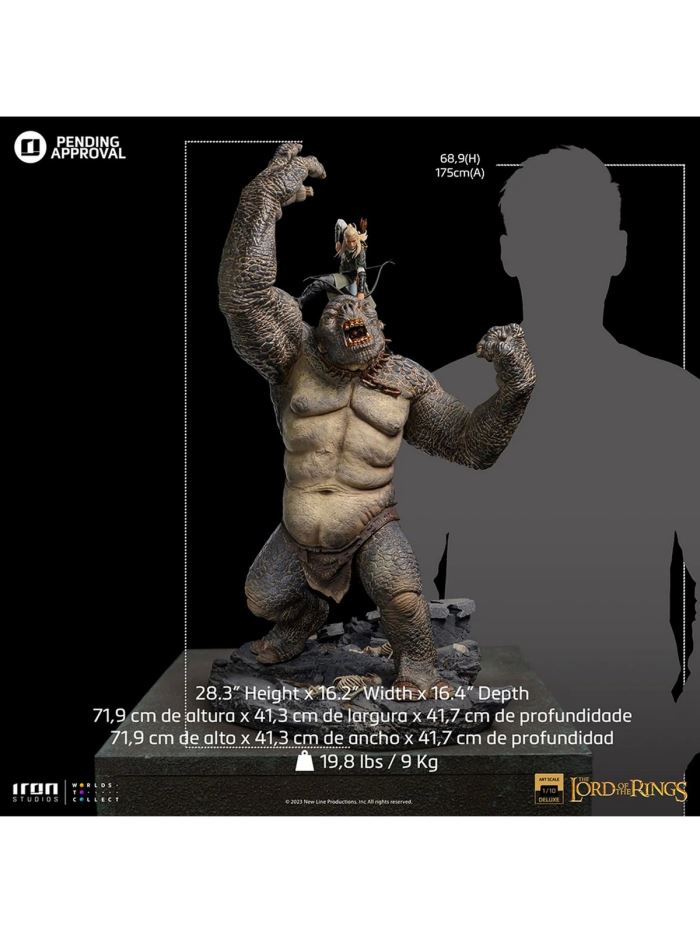 Legolas Vs Cave Troll Deluxe - Lord of the Rings - Art Scale 1/10