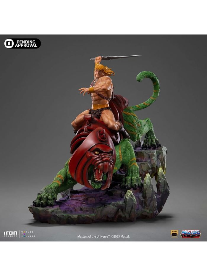 He-man and Battle Cat Deluxe - Masters of the Universe - Art Scale 1/10