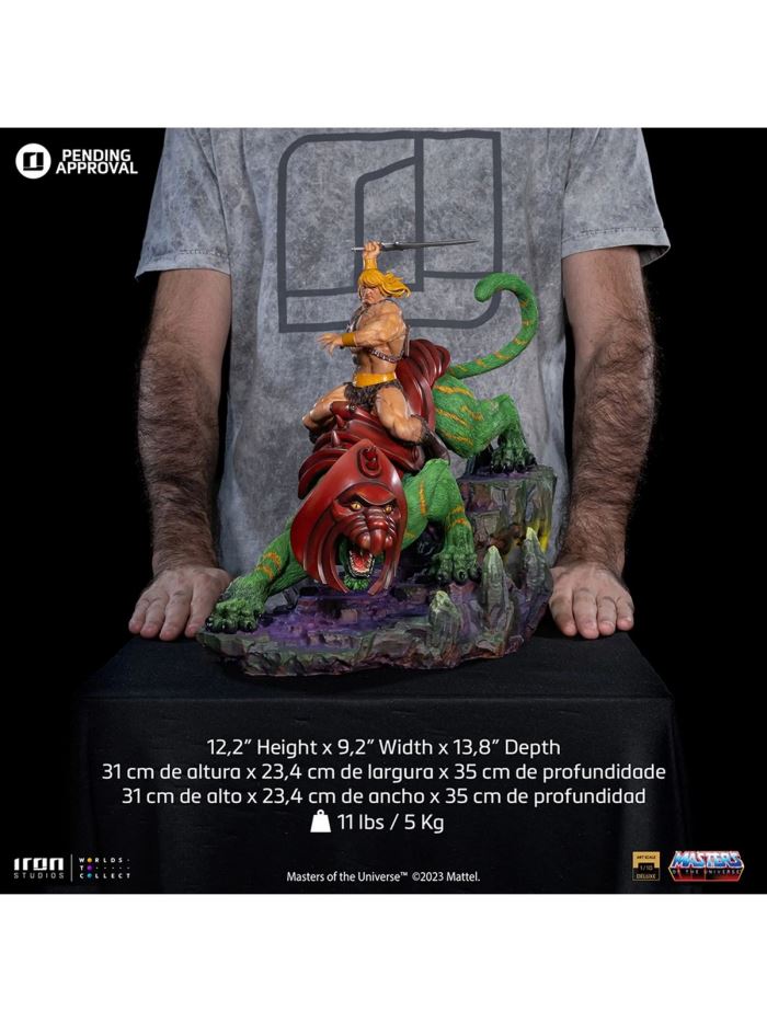 He-man and Battle Cat Deluxe - Masters of the Universe - Art Scale 1/10