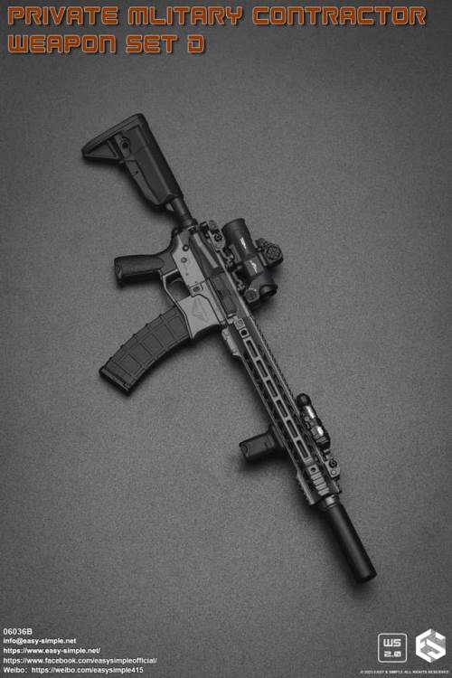 PMC Weapon Set D (Private Mliterary Contractor) 1/6