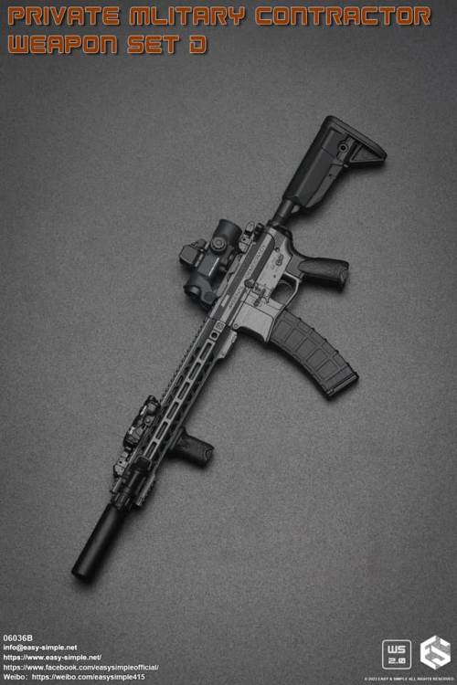 PMC Weapon Set D (Private Mliterary Contractor) 1/6