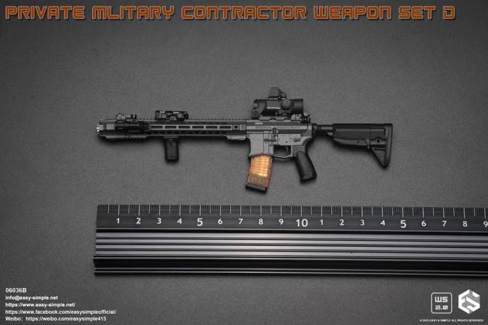 PMC Weapon Set D (Private Mliterary Contractor) 1/6