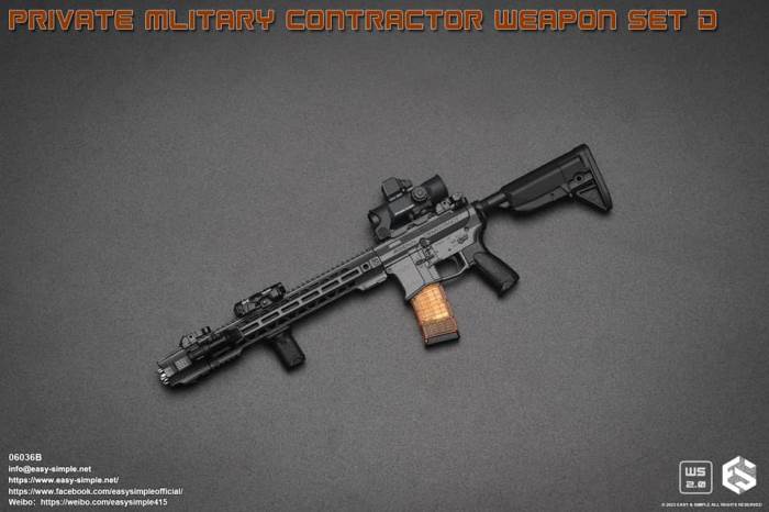 PMC Weapon Set D (Private Mliterary Contractor) 1/6