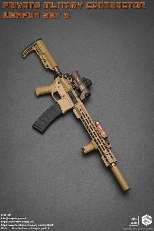 PMC Weapon Set D (Private Mliterary Contractor) 1/6