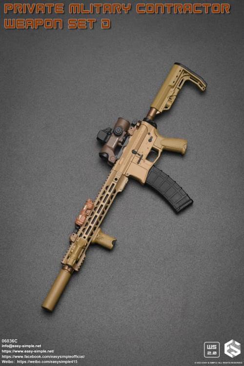PMC Weapon Set D (Private Mliterary Contractor) 1/6