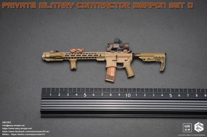 PMC Weapon Set D (Private Mliterary Contractor) 1/6