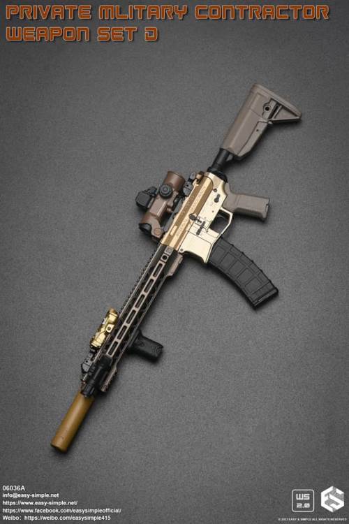 PMC Weapon Set D (Private Mliterary Contractor) 1/6