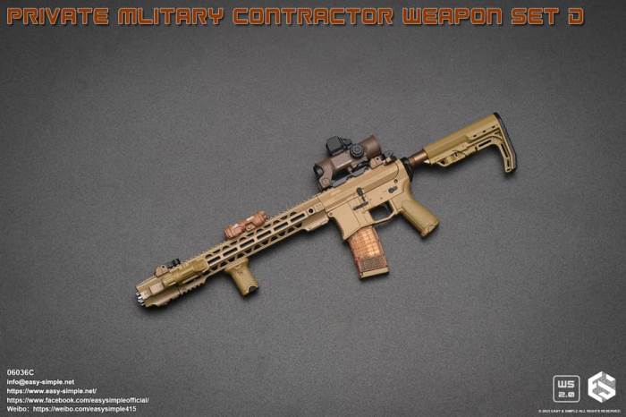 PMC Weapon Set D (Private Mliterary Contractor) 1/6