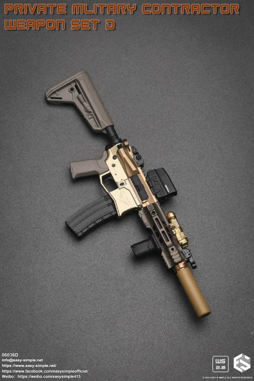 PMC Weapon Set D (Private Mliterary Contractor) 1/6