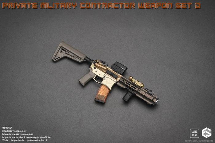 PMC Weapon Set D (Private Mliterary Contractor) 1/6