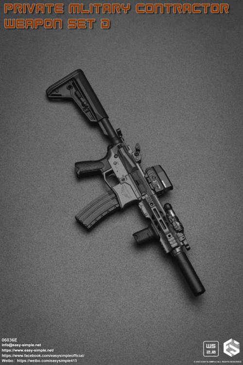 PMC Weapon Set D (Private Mliterary Contractor) 1/6