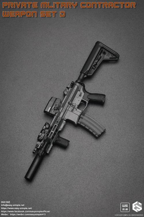 PMC Weapon Set D (Private Mliterary Contractor) 1/6