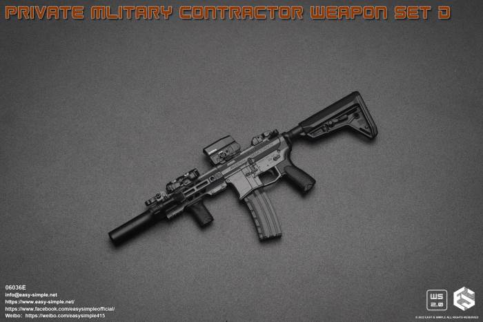 PMC Weapon Set D (Private Mliterary Contractor) 1/6
