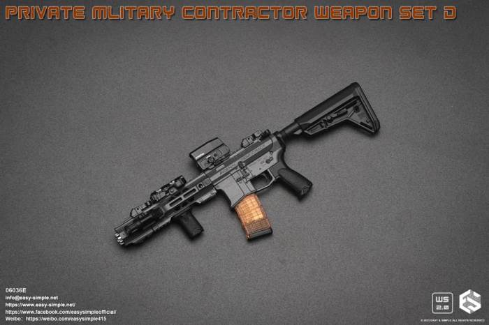 PMC Weapon Set D (Private Mliterary Contractor) 1/6