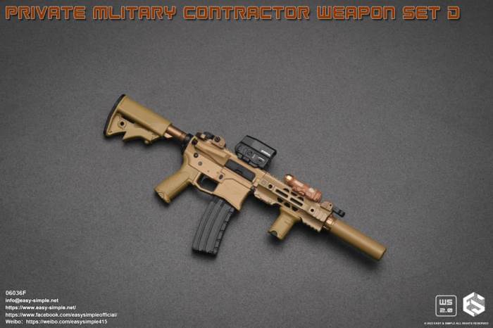 PMC Weapon Set D (Private Mliterary Contractor) 1/6