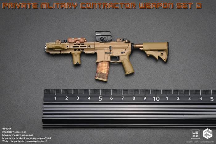 PMC Weapon Set D (Private Mliterary Contractor) 1/6