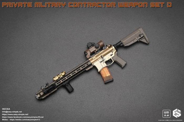 PMC Weapon Set D (Private Mliterary Contractor) 1/6