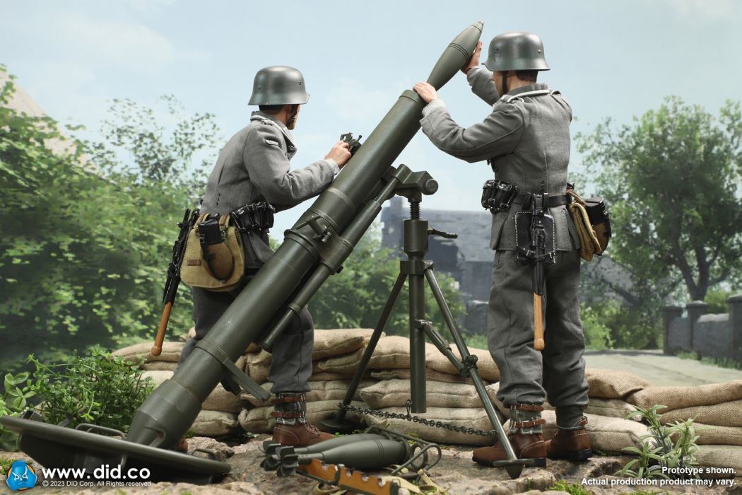 WWII German 12cm heavy mortar 1/6
