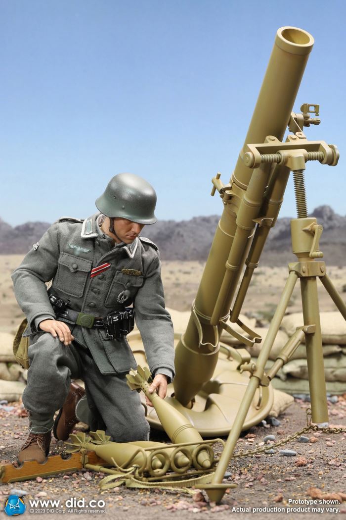 WWII German 12cm heavy mortar 1/6