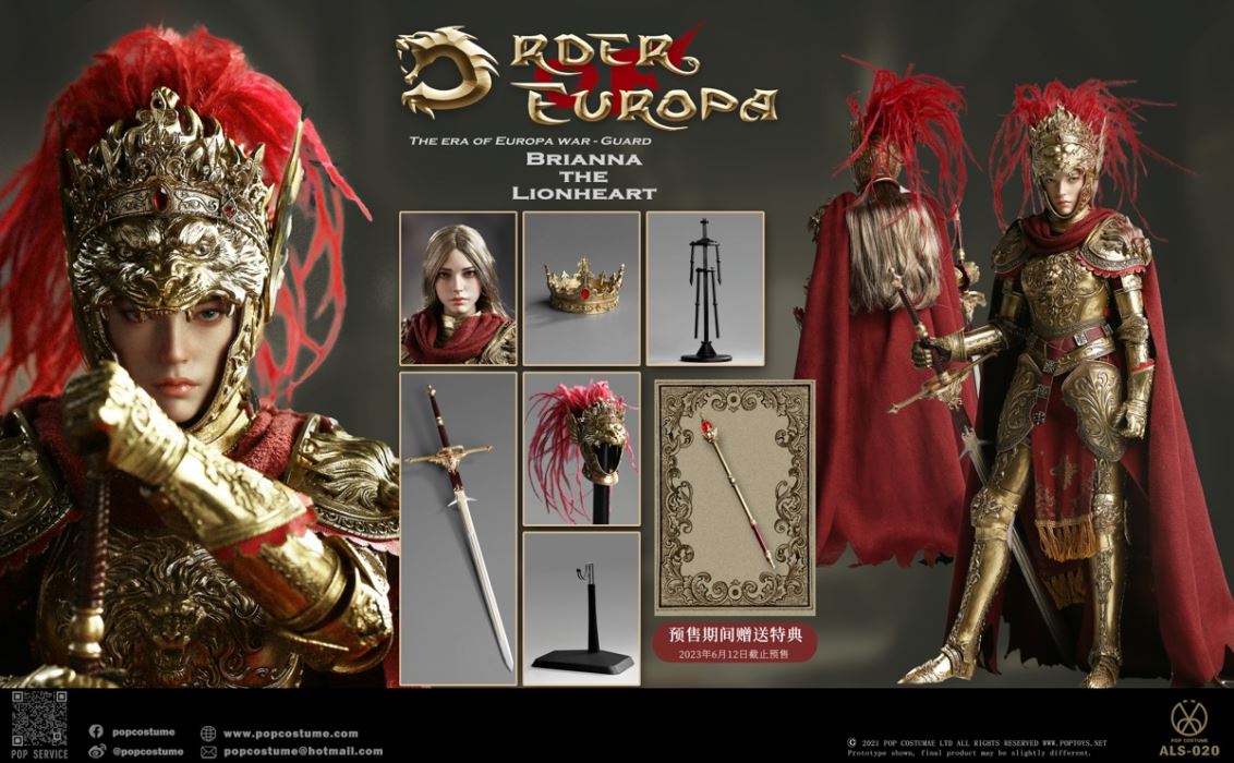 Europa War Vol.4 - Lionheart Queen 100% Copper & Throne 1/6