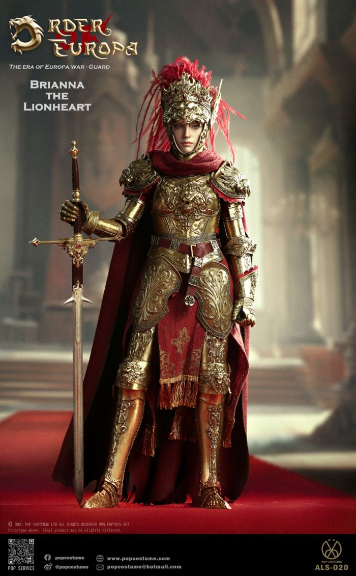 Europa War Vol.4 - Lionheart Queen 100% Copper & Throne 1/6