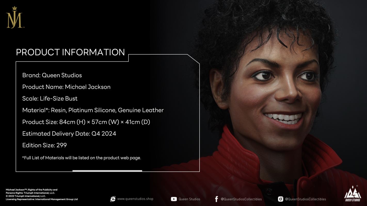 Michael Jackson Life Size Bust