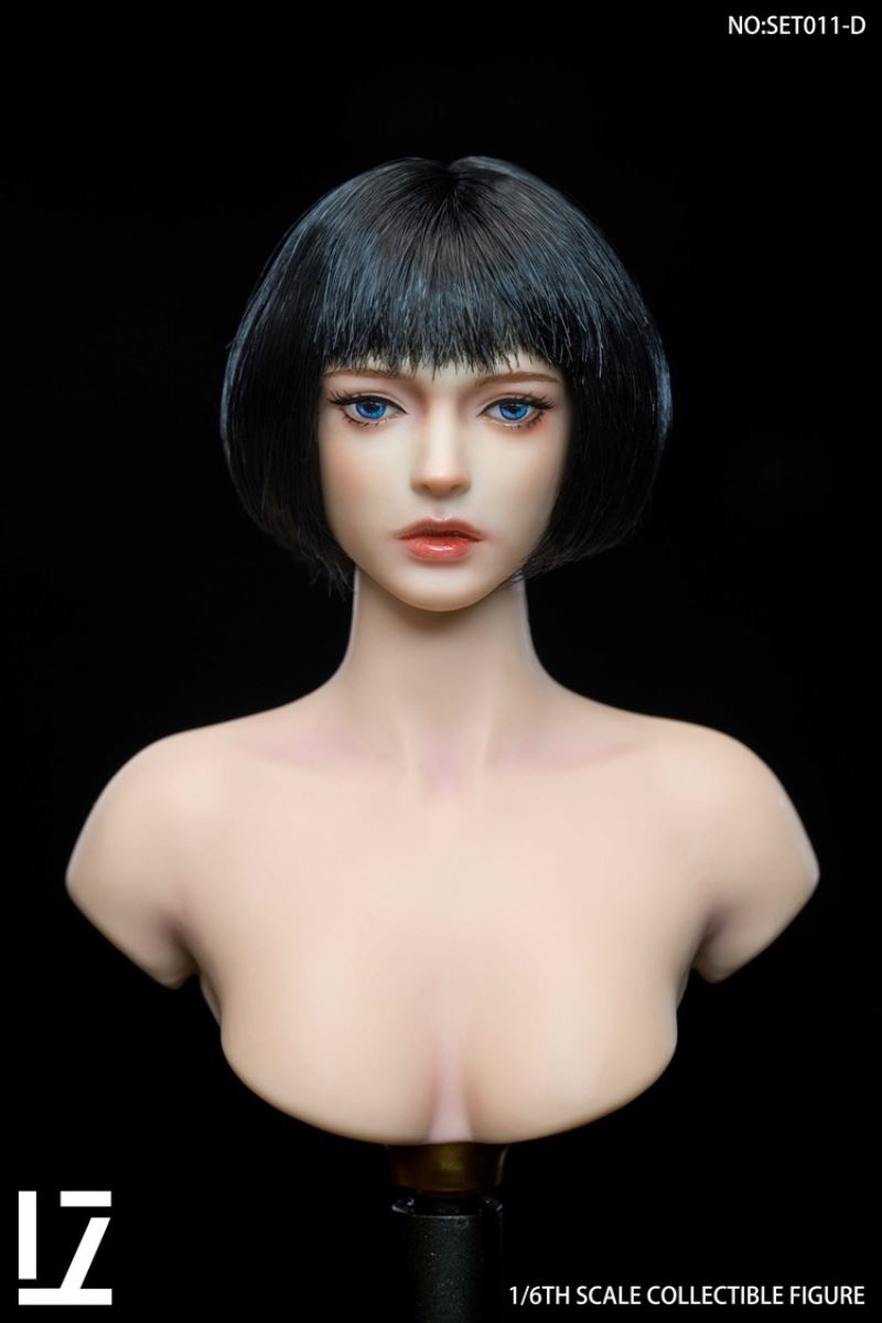 Female Head Carving SET011 1/6