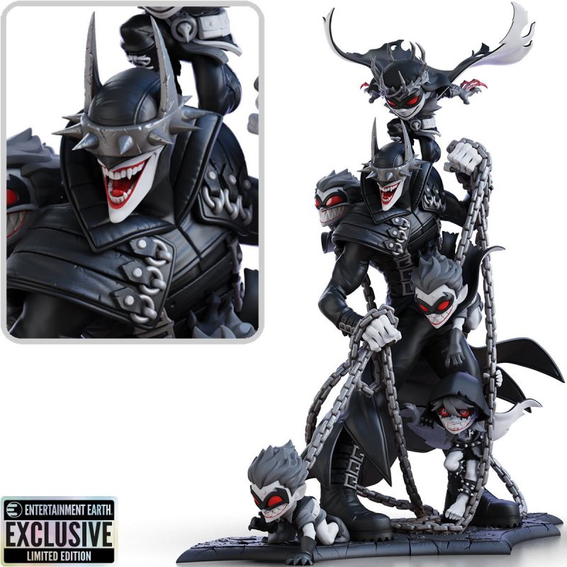 The Batman Who Laughs Black-and-White Q-Master Statue