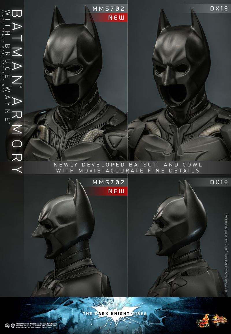 Batman: The Dark Knight Rises - Batman Armory & Bruce Wayne Set 1/6