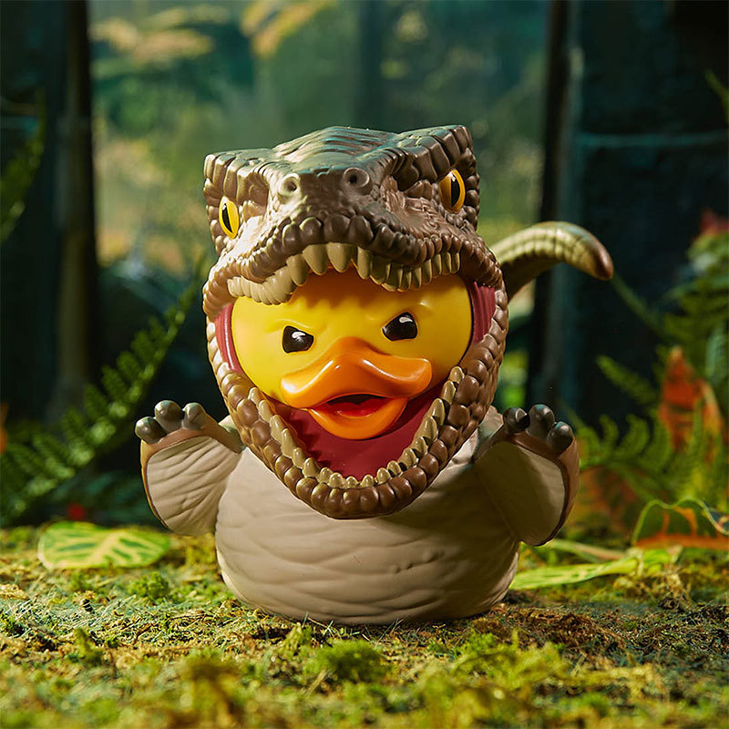 Jurassic Park Dilophosaurus / Velociraptor / Muldoon TUBBZ Cosplaying Duck Collectable