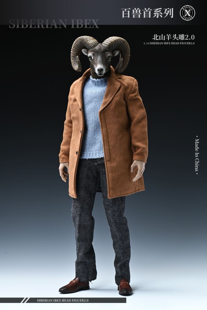Siberian Ibex Head Figuer 2.0 1/6