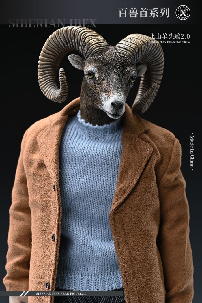 Siberian Ibex Head Figuer 2.0 1/6