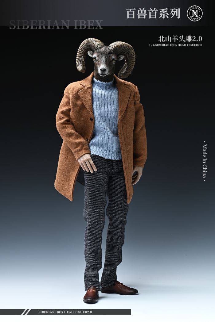 Siberian Ibex Head Figuer 2.0 1/6