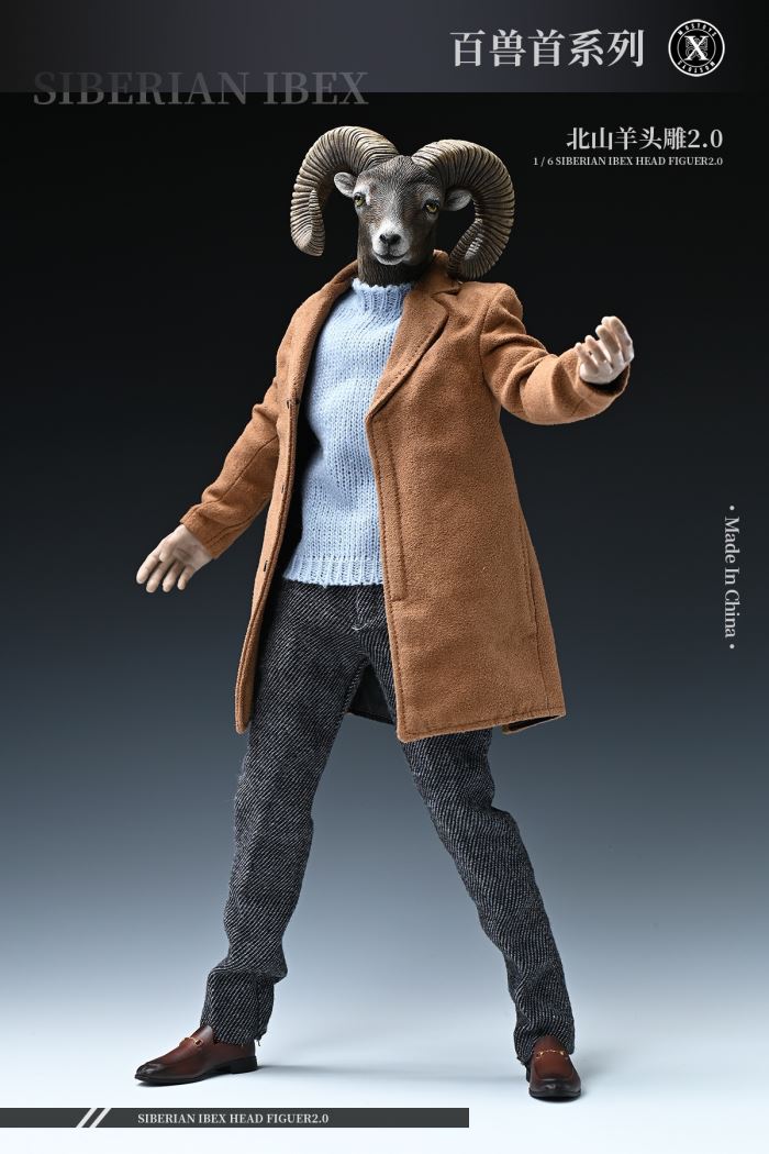 Siberian Ibex Head Figuer 2.0 1/6