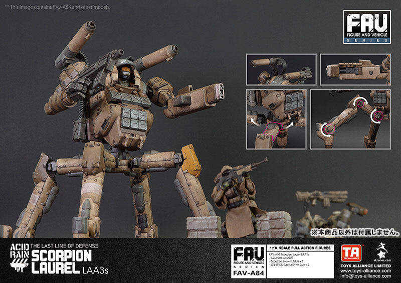 Acid Rain 1/18 Scale FAV-A84 Scorpion Laurel LAA3s