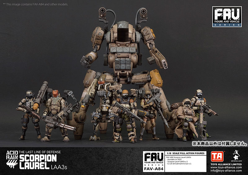 Acid Rain 1/18 Scale FAV-A84 Scorpion Laurel LAA3s