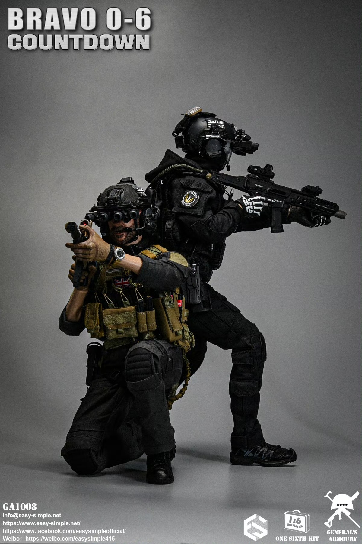 British SAS Special Air Service Regiment Bravo 0-6 Countdown 1/6