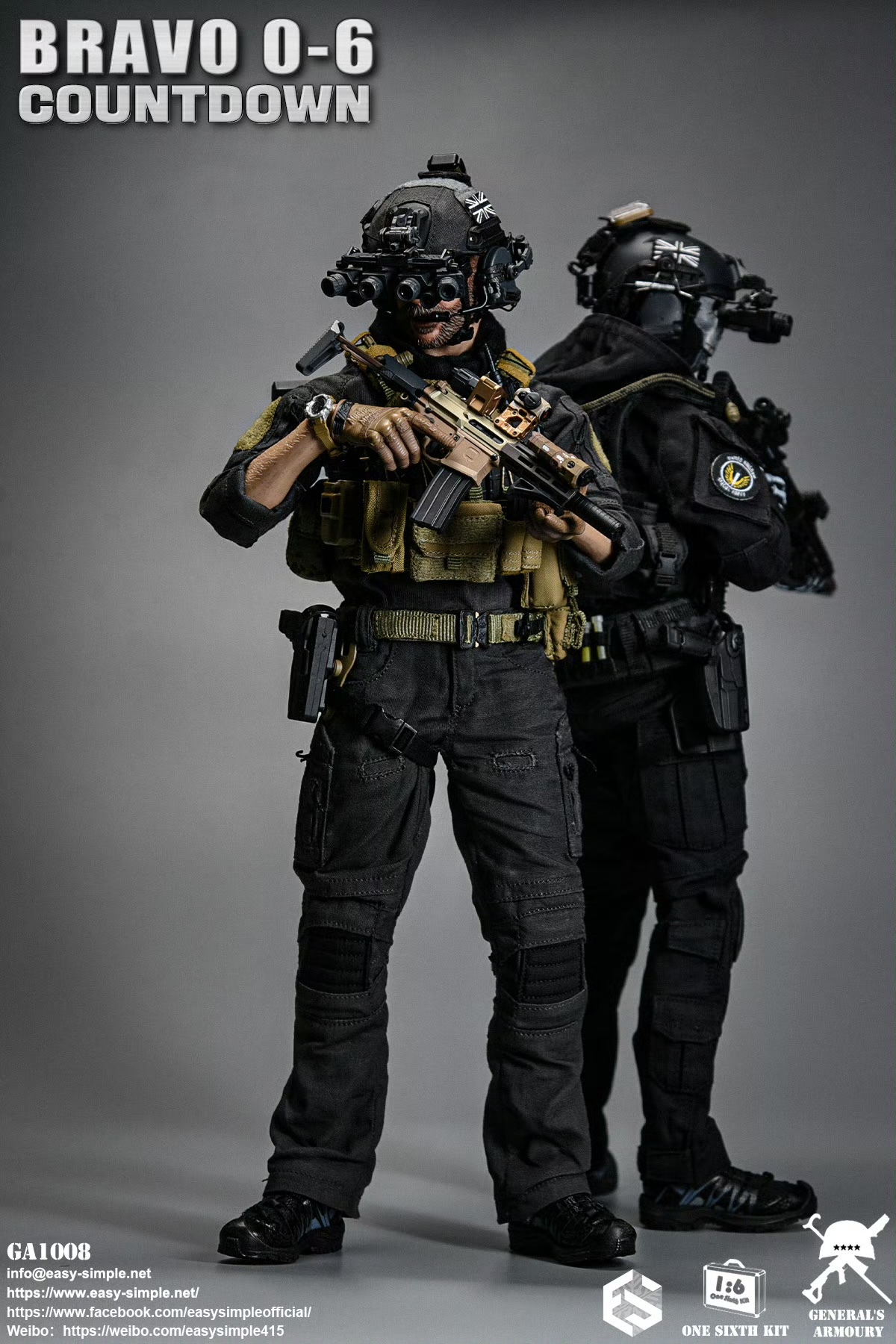 British SAS Special Air Service Regiment Bravo 0-6 Countdown 1/6