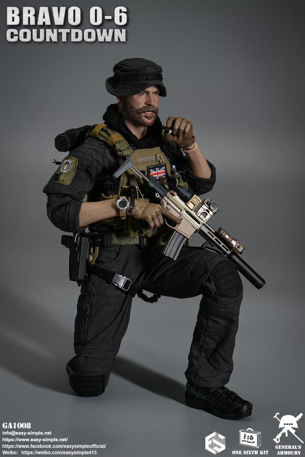 British SAS Special Air Service Regiment Bravo 0-6 Countdown 1/6