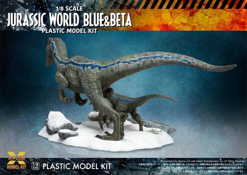 Jurassic World: The New Ruler: Velociraptor Blue & Beta 1/8