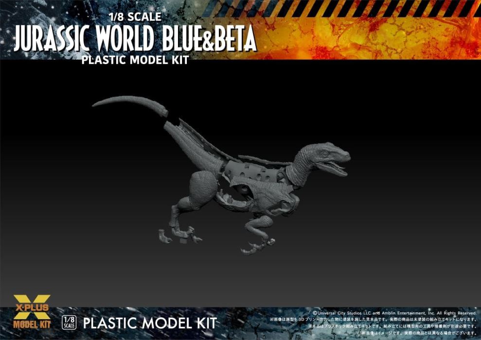 Jurassic World: The New Ruler: Velociraptor Blue & Beta 1/8