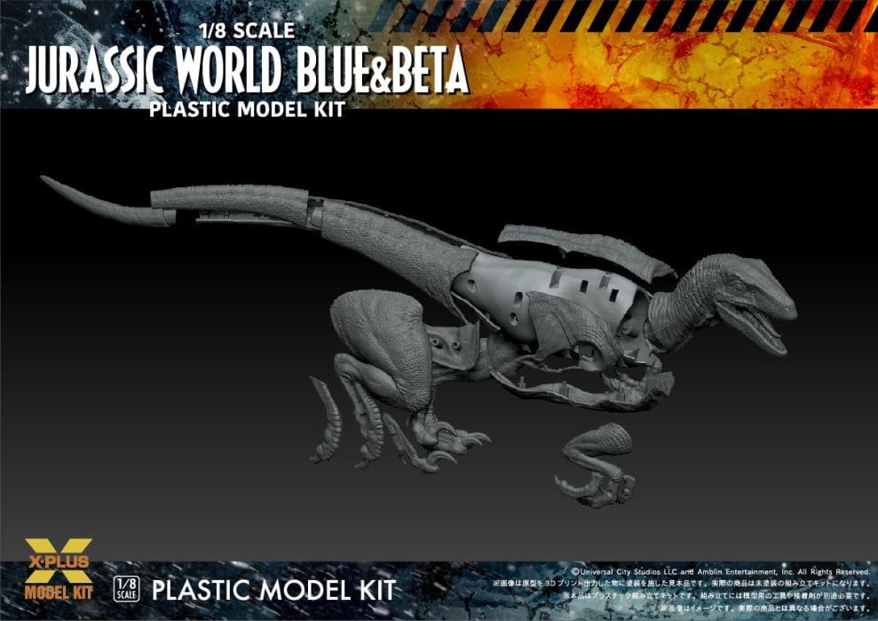 Jurassic World: The New Ruler: Velociraptor Blue & Beta 1/8