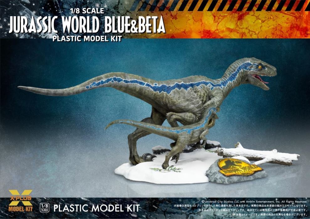 Jurassic World: The New Ruler: Velociraptor Blue & Beta 1/8